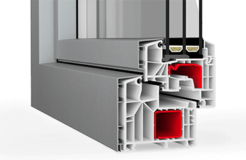 Balkontür aluplast Twinset 8000