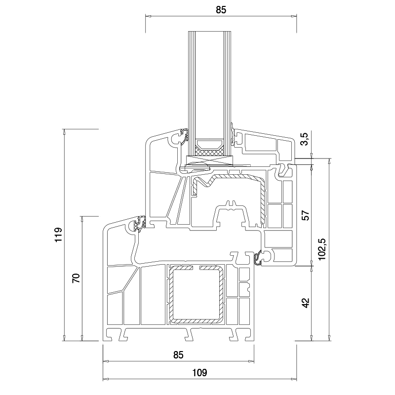 IDEAL 7000 - Profilschnitt