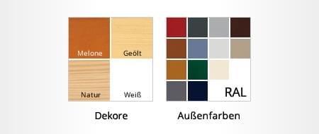 Türkonfigurator: Dekore Holz-Aluminium