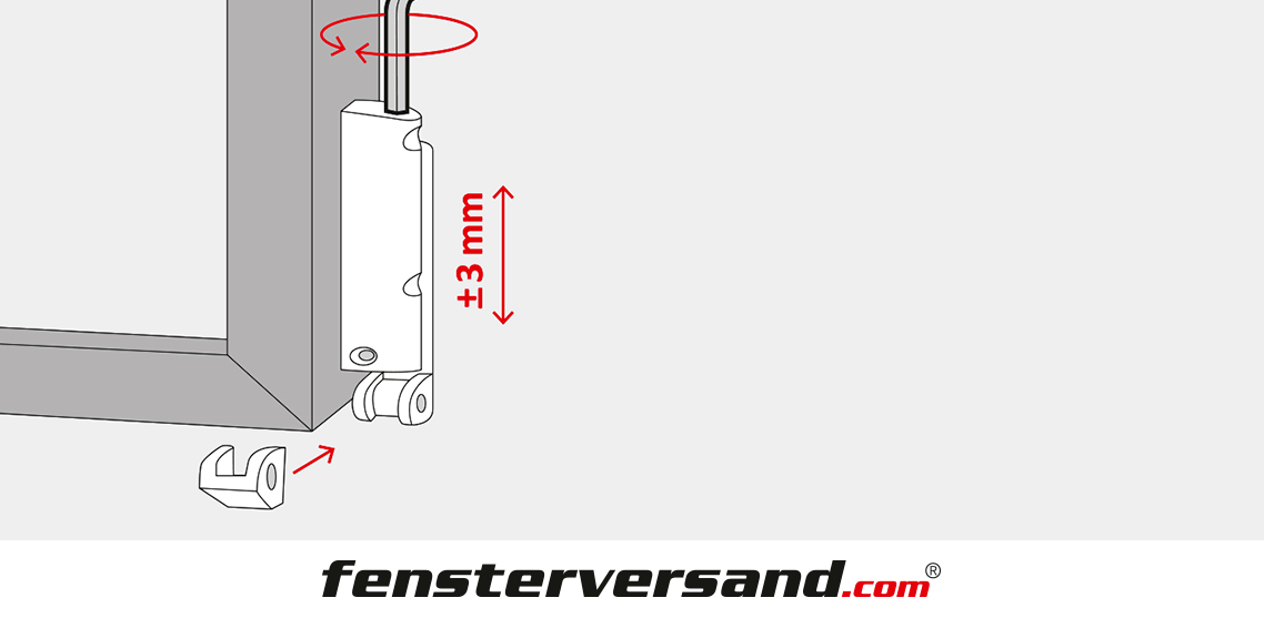 Fensterhöhe einstellen