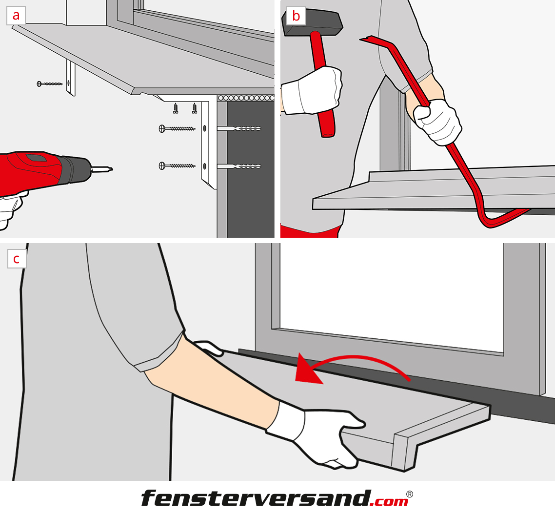 Innenfensterbank ausbauen