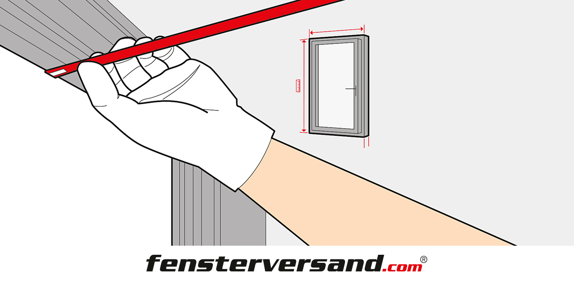 Terrassentür ausmessen