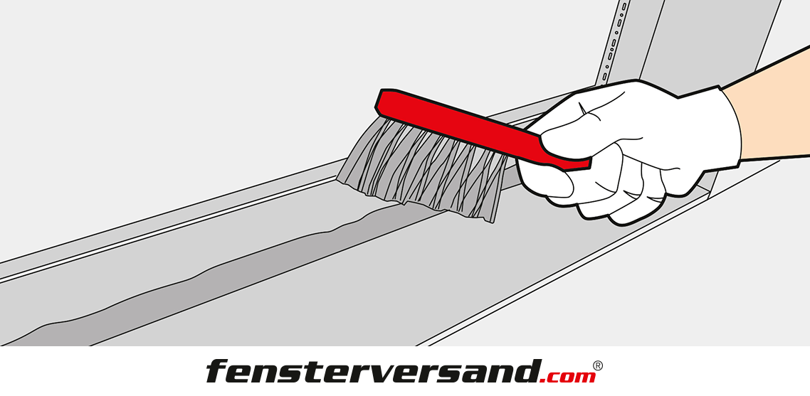 Vorbereitung der Laibung für den Terrassentüreneinbau