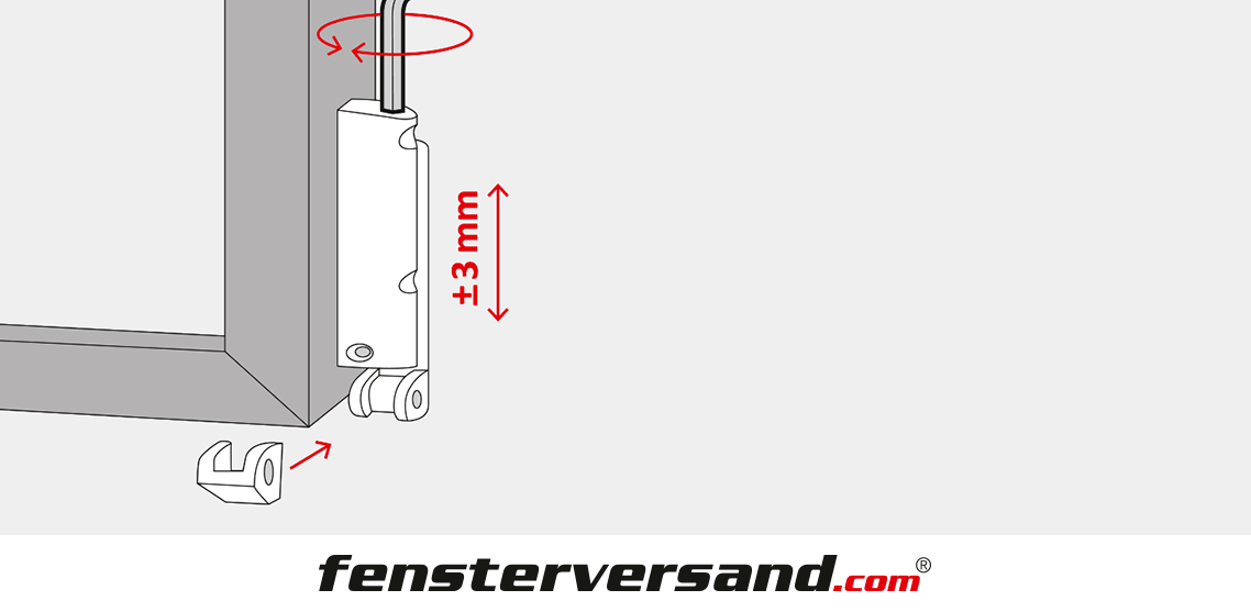 Terrassentürhöhe einstellen