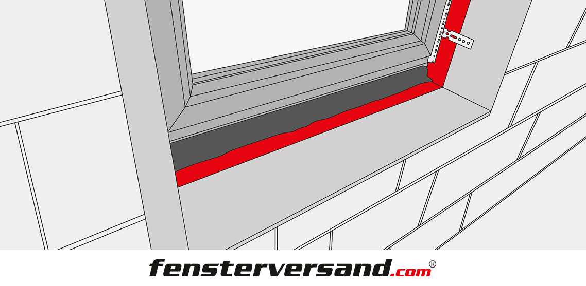 Vorbereitung Fensterbankeinbau