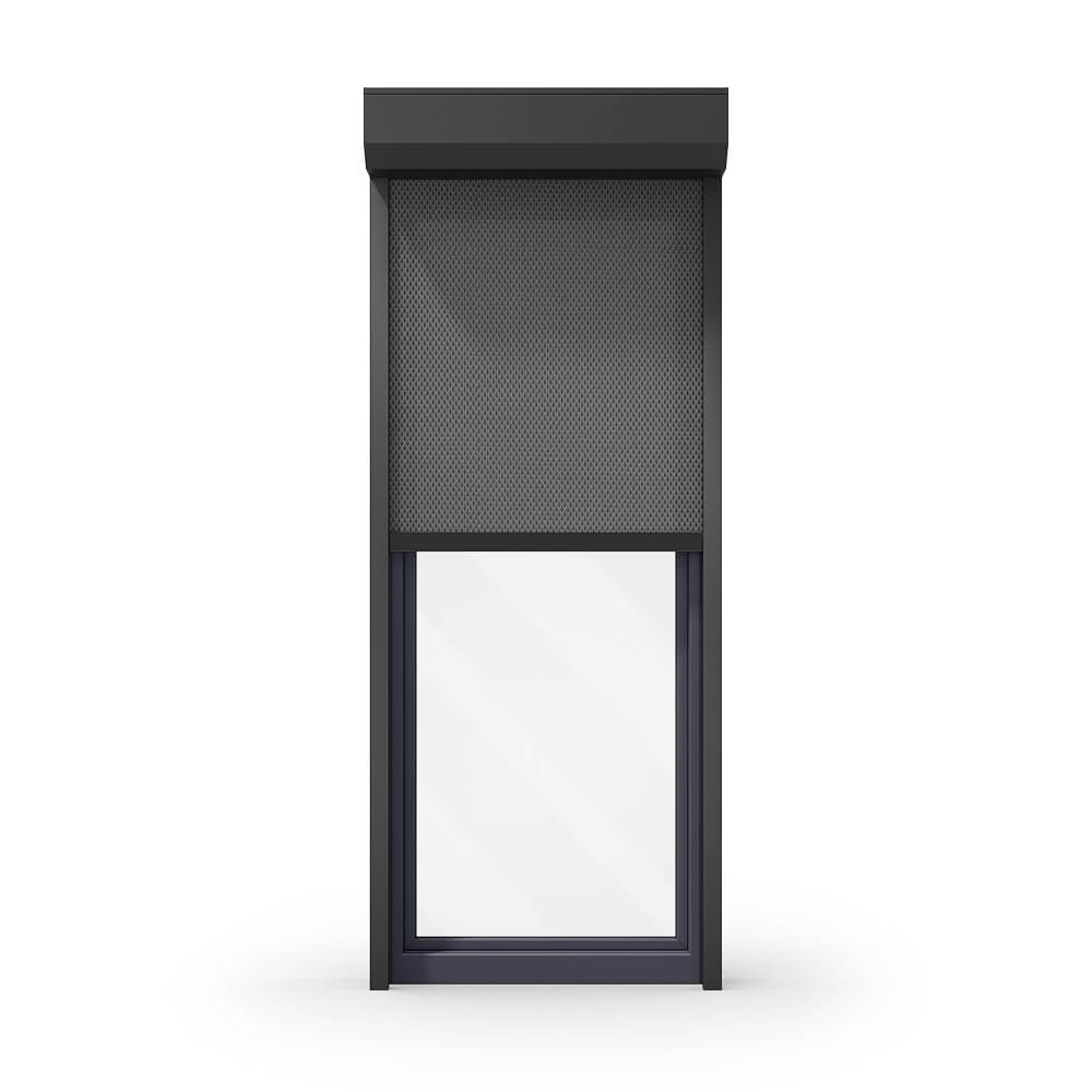 Balkontür mit Außenrollo Balkontür mit Außenrollo