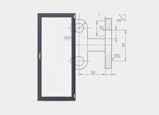 Balkontür Detailzeichnungen Balkontür Detailzeichnungen