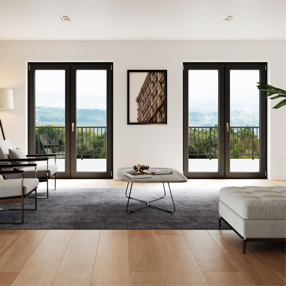 Einbausituation Wohnzimmer