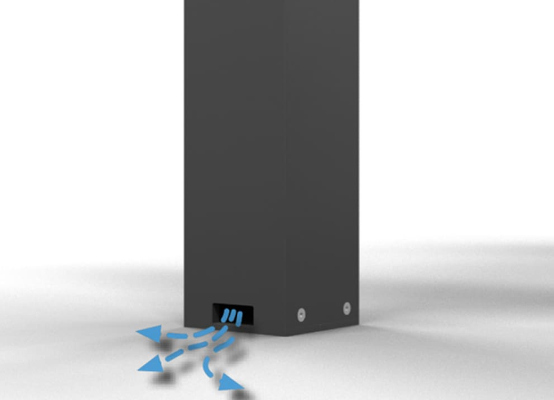 Carport Entwässerung im Pfosten