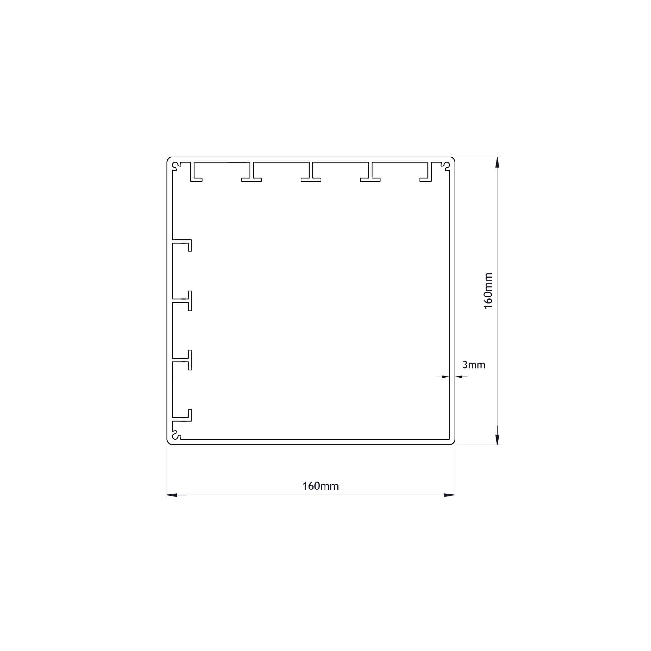 Pfostenquerschnitt Pfostenquerschnitt