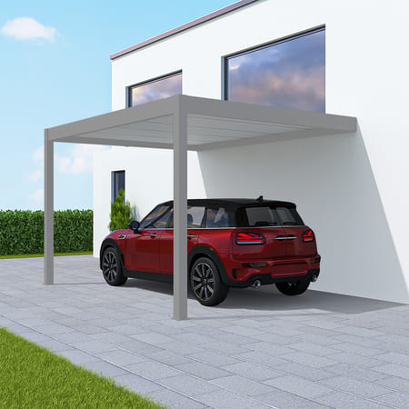 Carport Weißaluminium