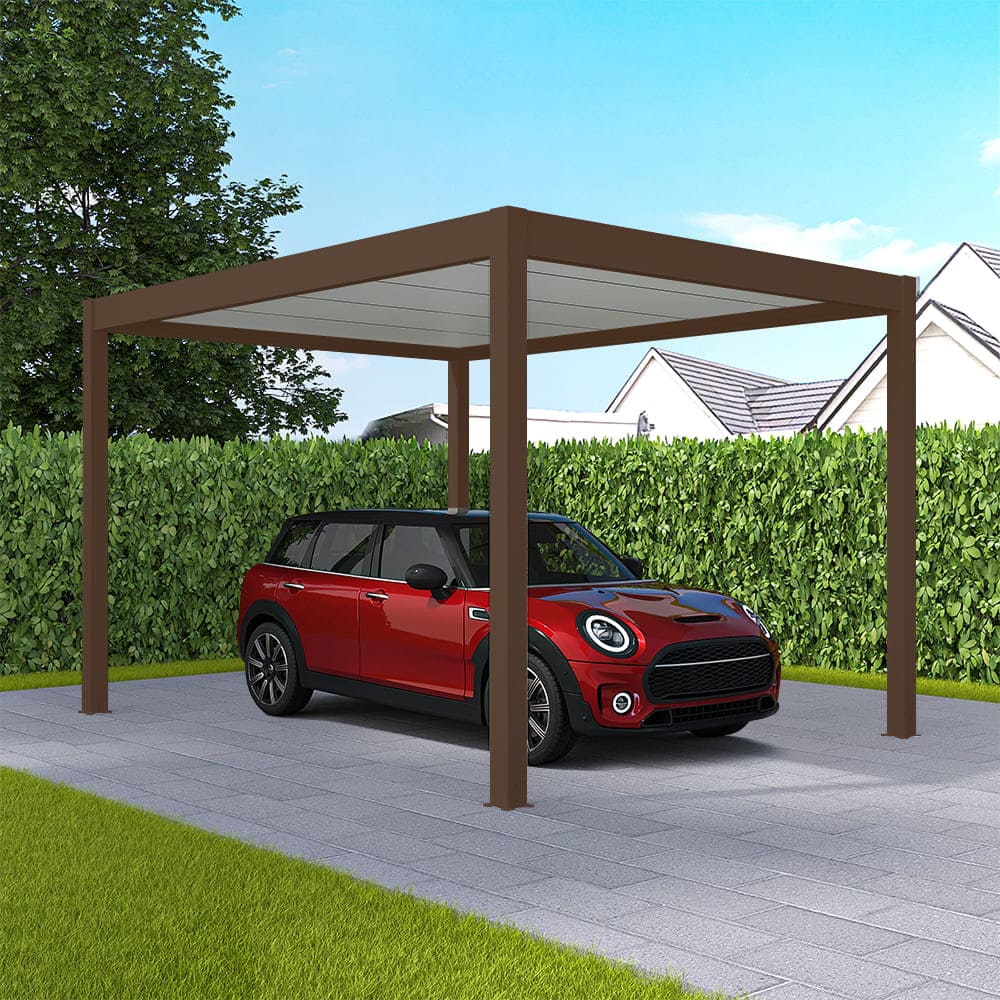 Carport Schokoladenbraun