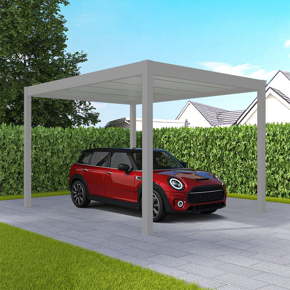 Carport Weißaluminium