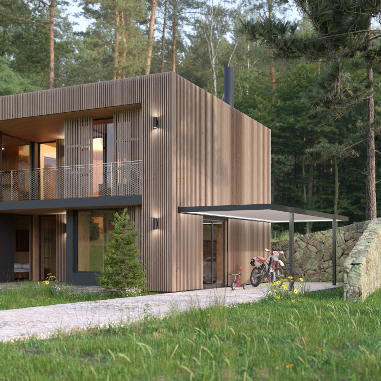 Haus mit Anbaucarport