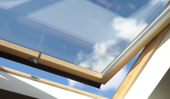 Dachfenster umklappen