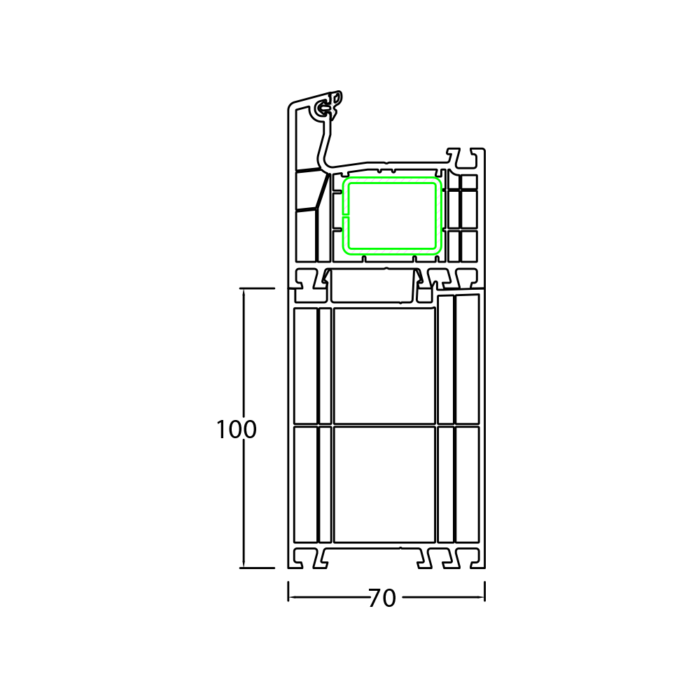 Rahmenverbreiterung 100mm