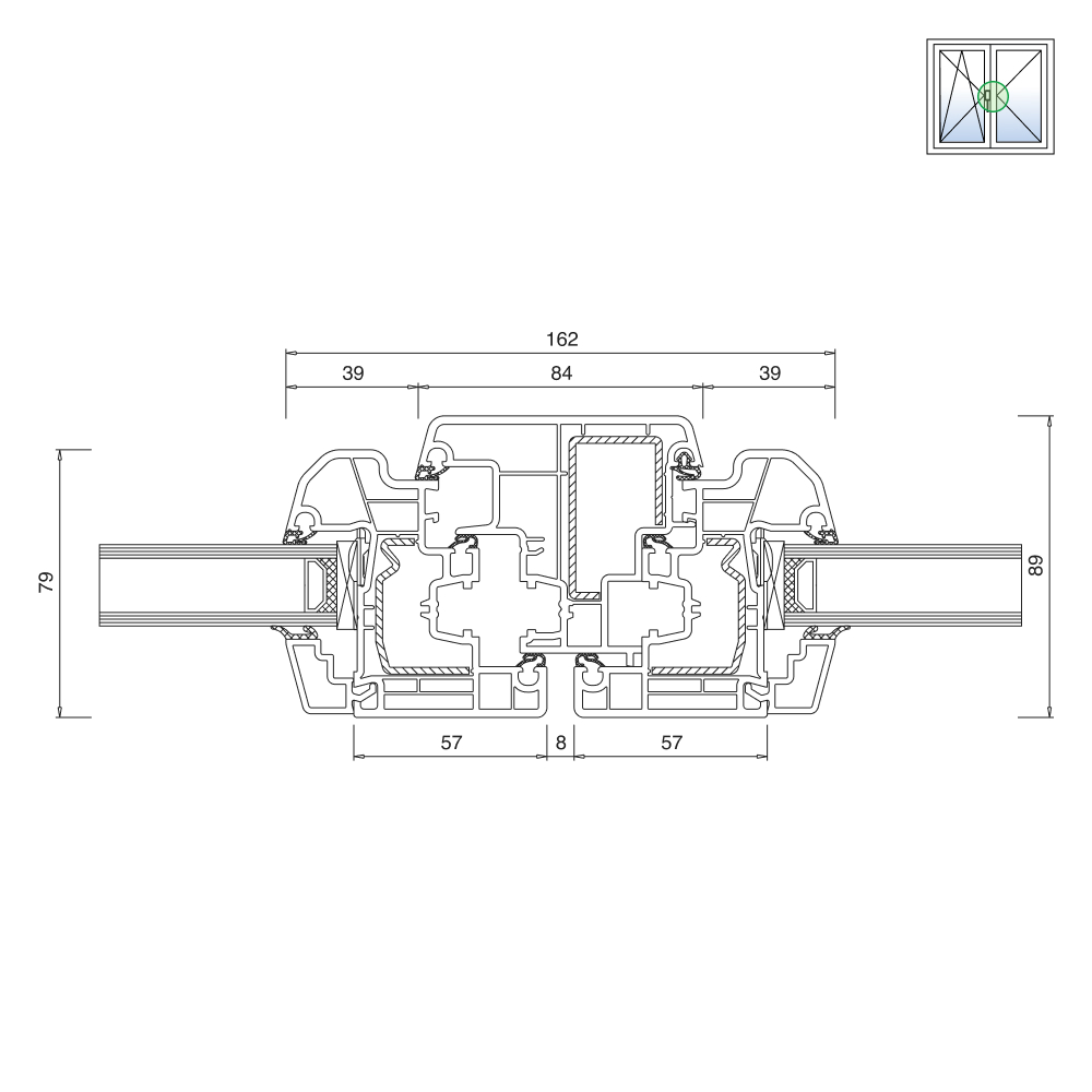 Ideal 5000 Stulpdetail – Variante 2