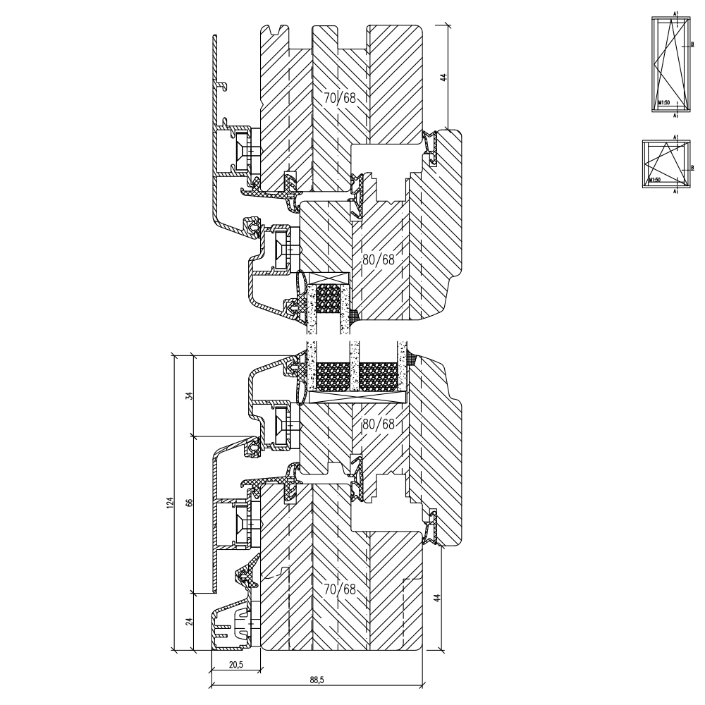Idealu IV 68 Trendline Profilschnitt