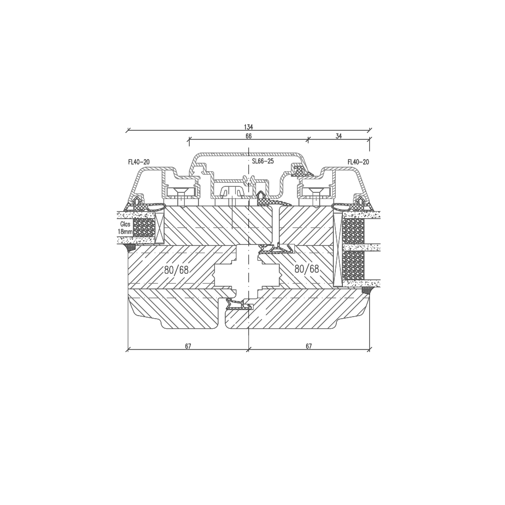 Idealu 68 Trendline Stulpdetail