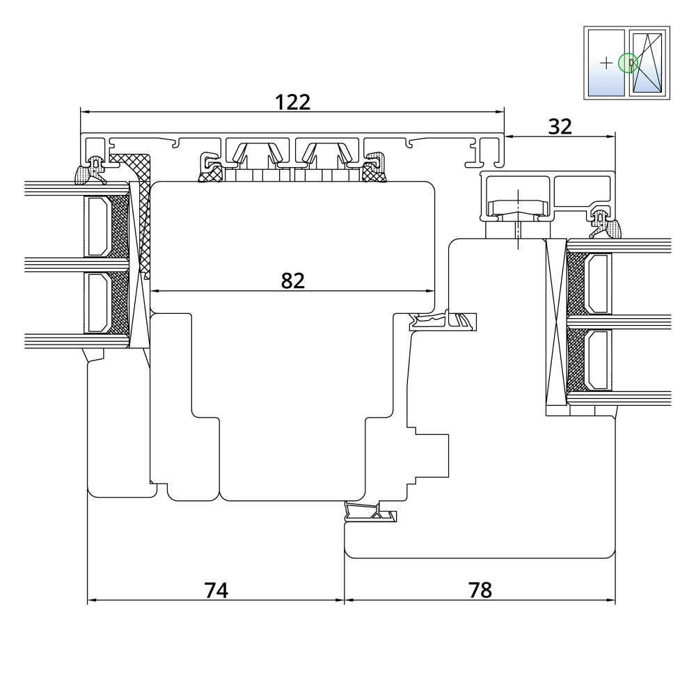 Idealu Design IV 92 Drehkipp