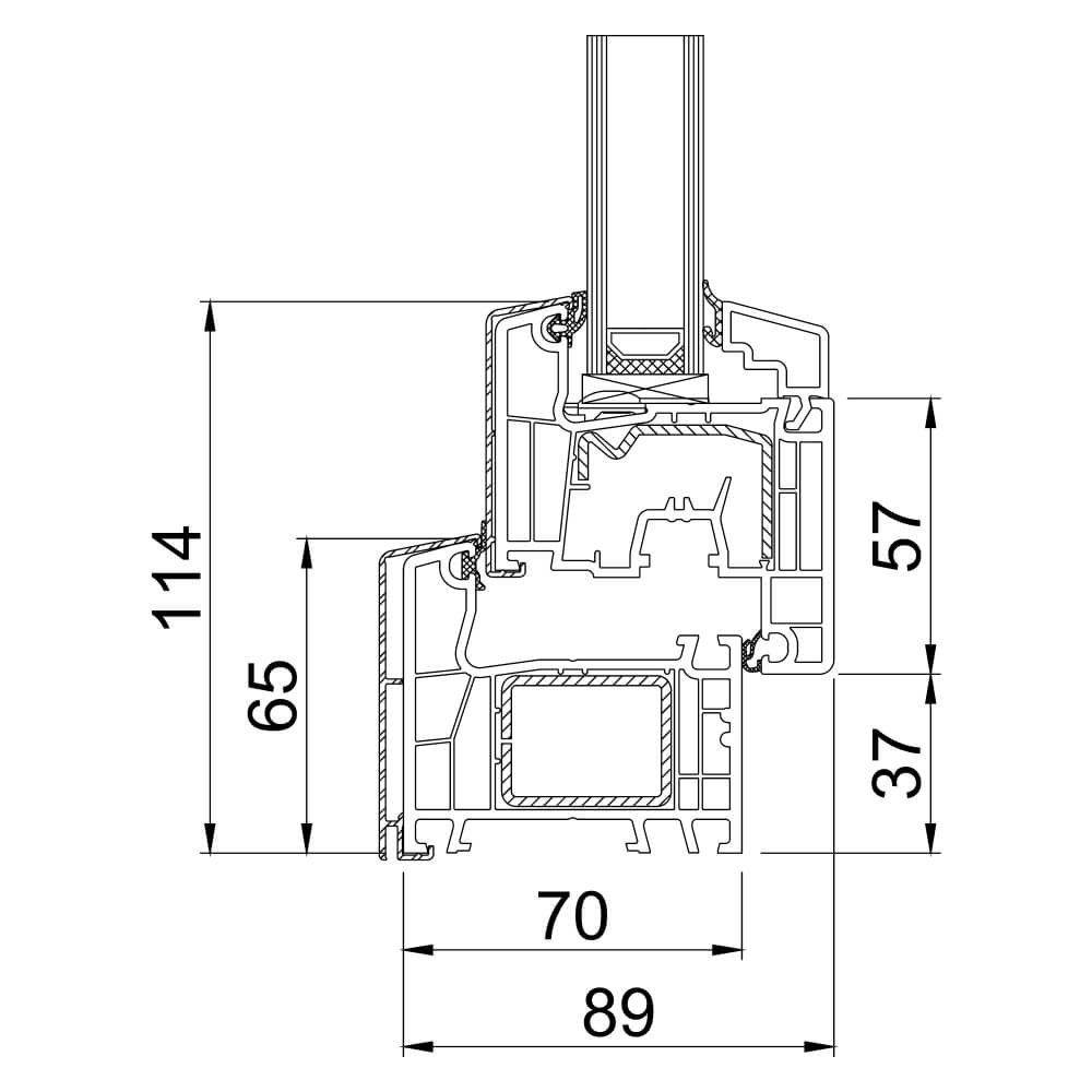 TwinSet 4000 Profilschnitt