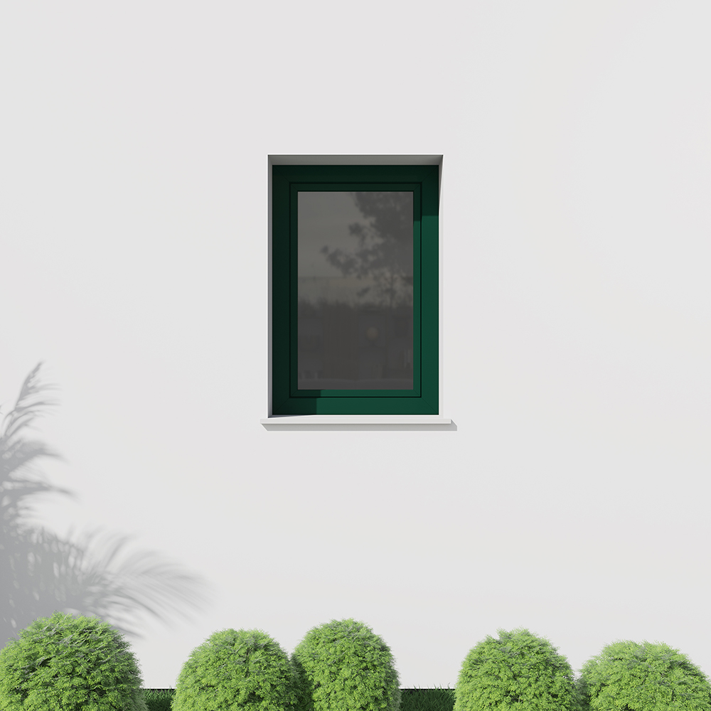 Alufenster in Moosgrün RAL 6005