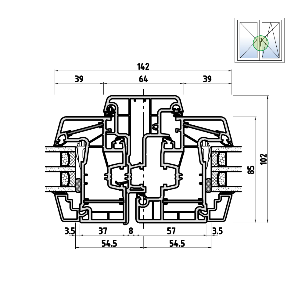 energeto 8000 Stulpdetail