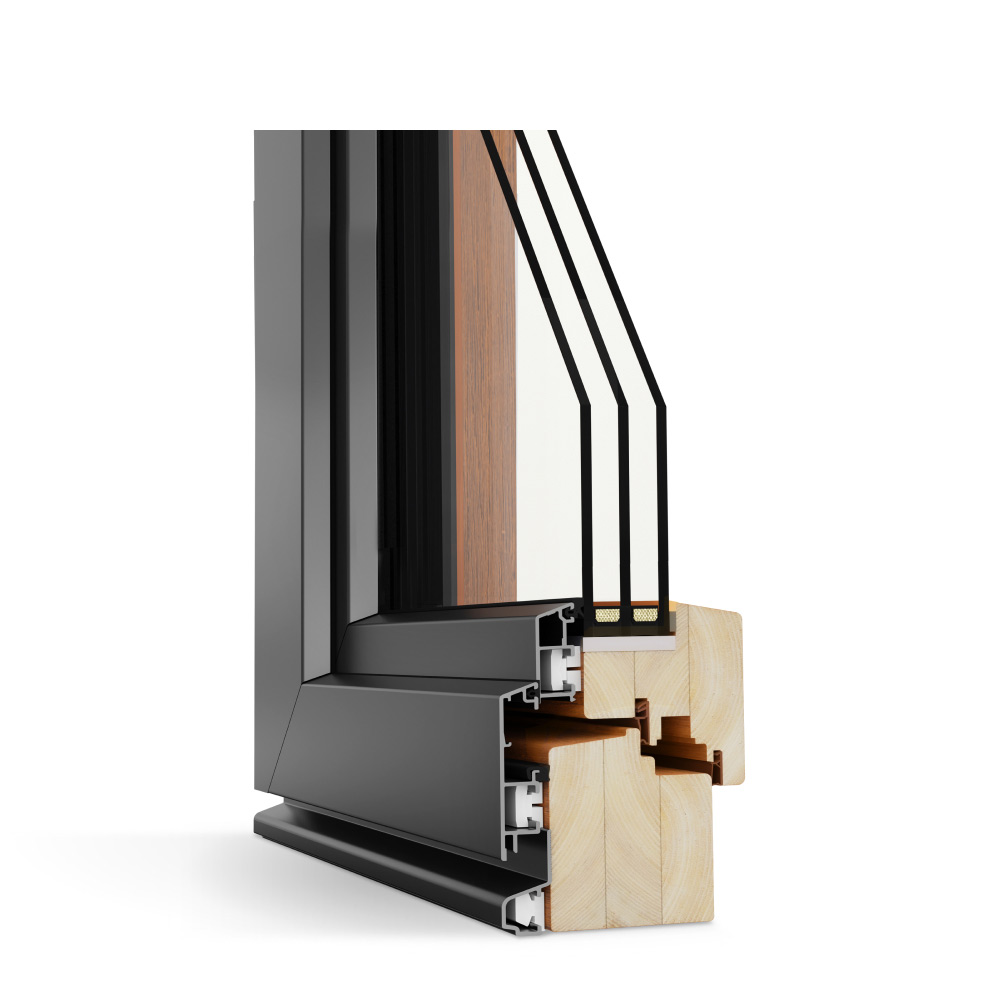 Holz-Alu Fenster Idealu Classicline 68