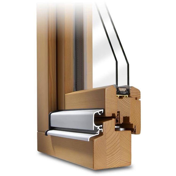 Standard-Ausführung Classic IV 68 Dreh-Kipp-Holzfenster Profilecke