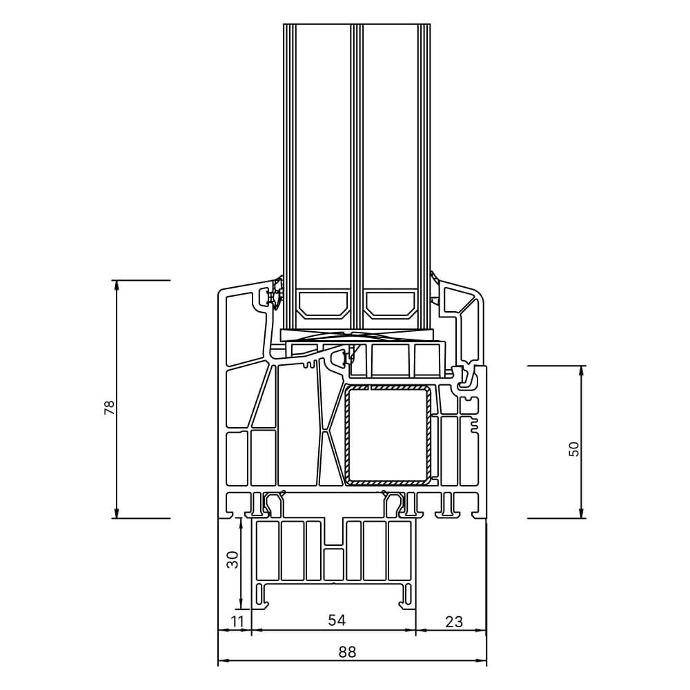 Fensterbankanschlussprofil Neubau 30mmFensterbankanschlussprofil Neubau 30mm