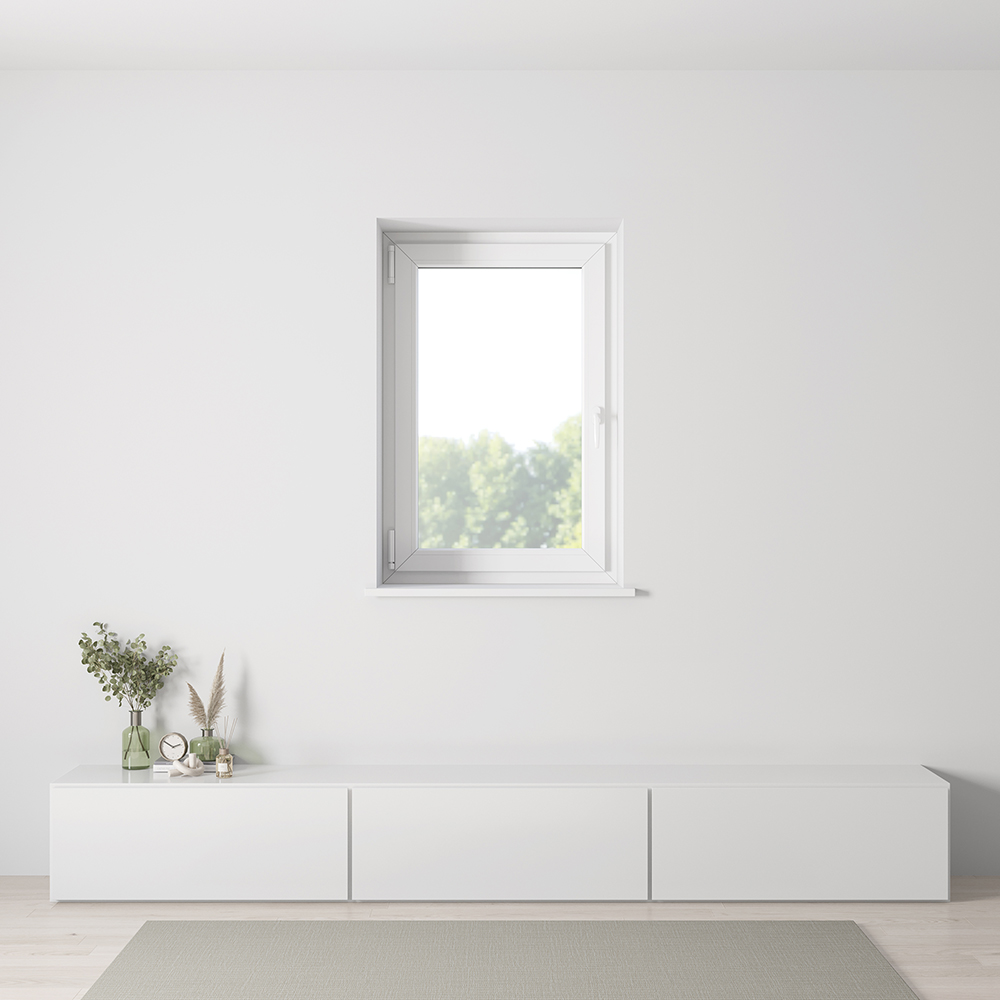 Dreh-Kipp Kunststoff-Alu Fenster – Einbausituation Innenansicht