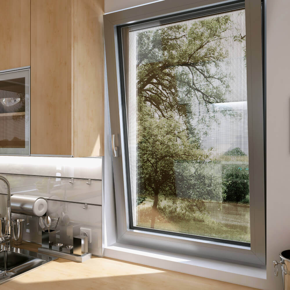 Alufenster mit Insektenschutz