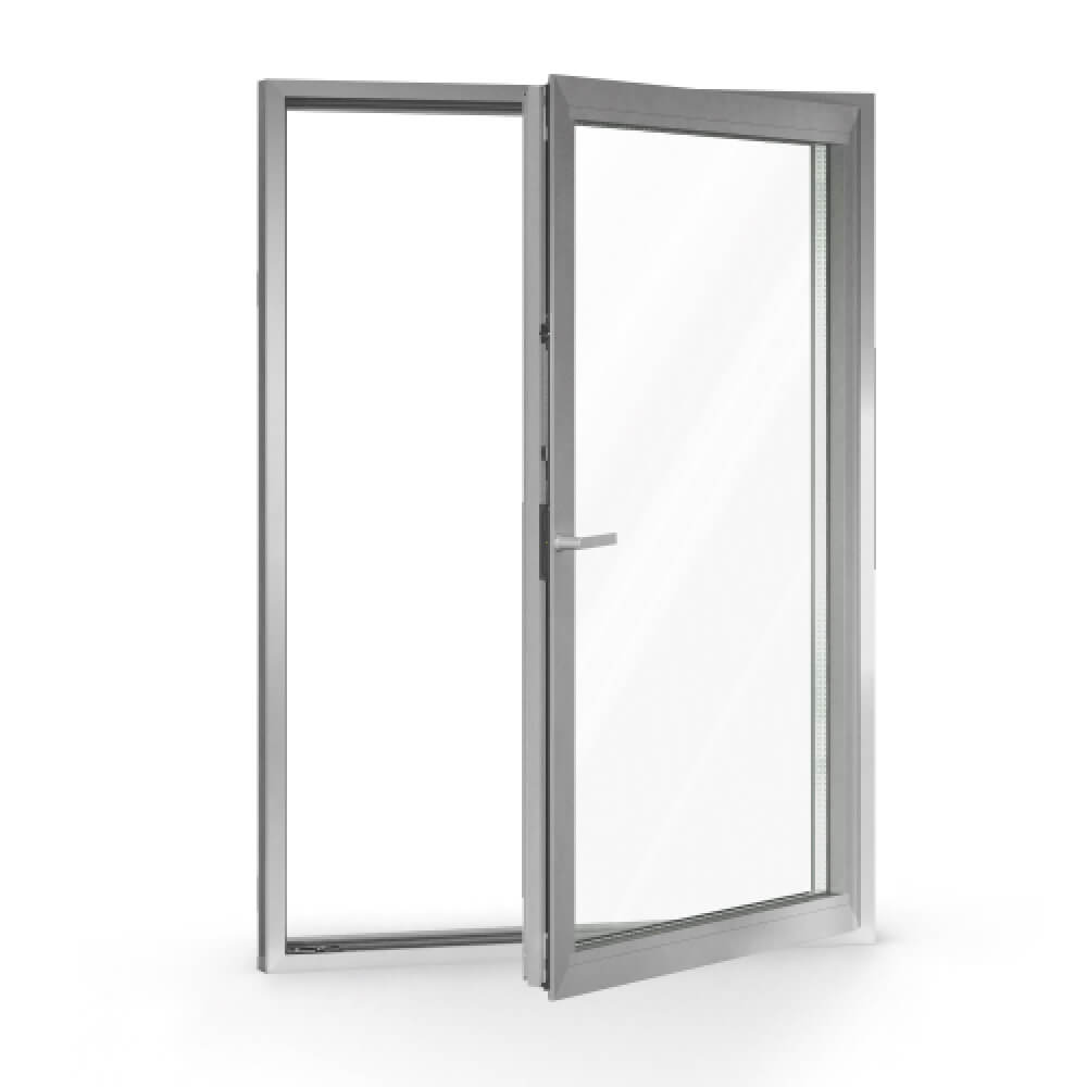 Aluminiumfenster offen