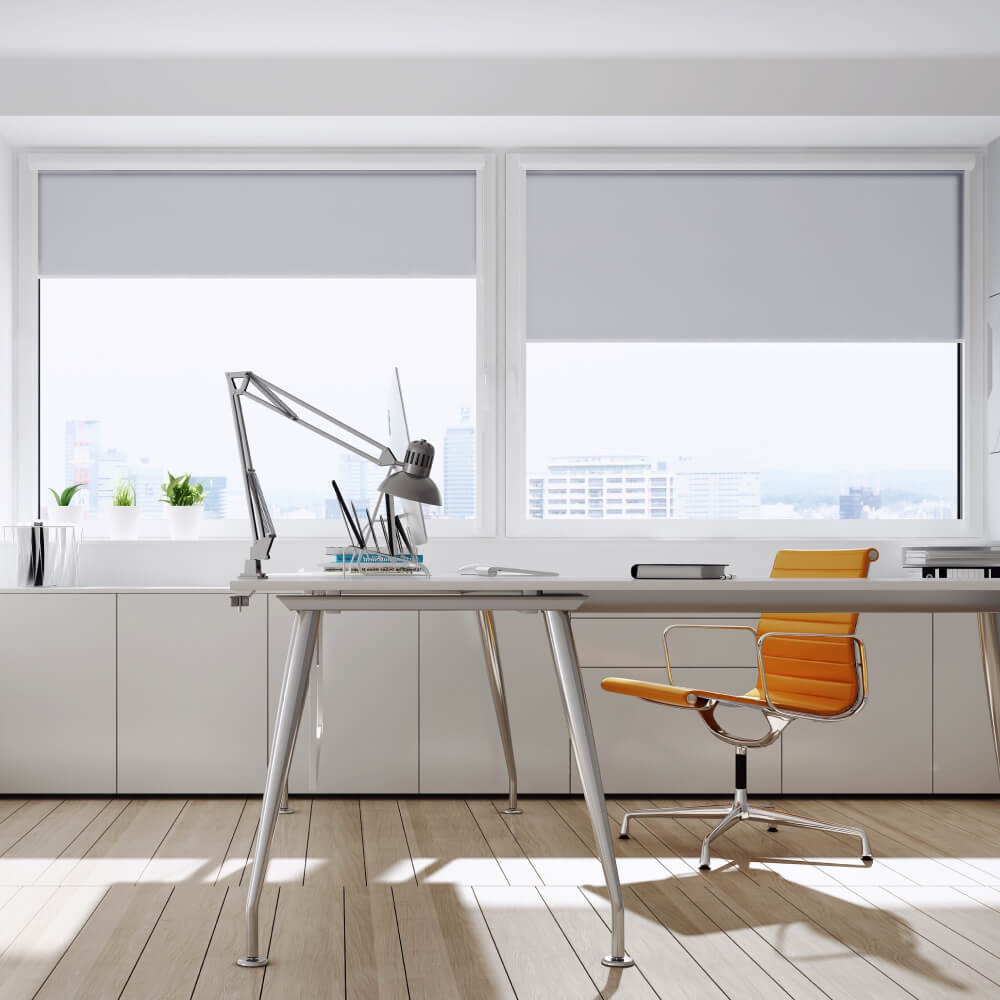 Alufenster Büro weiß
