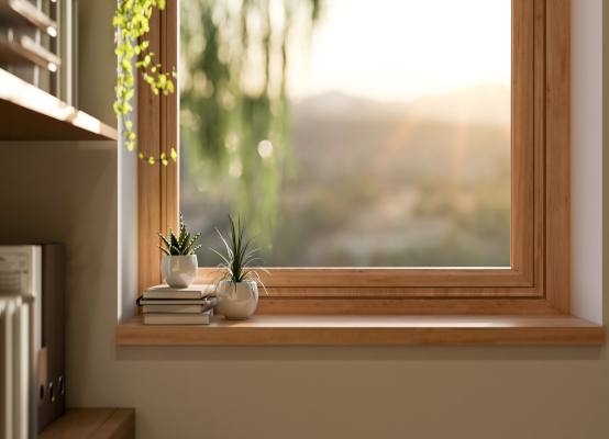 Innenfensterbank Holz Office