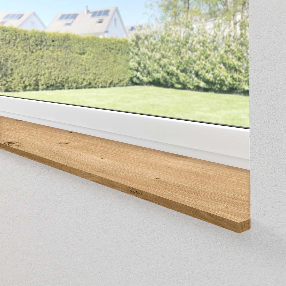 Einbausituation Innenfensterbank Natureiche