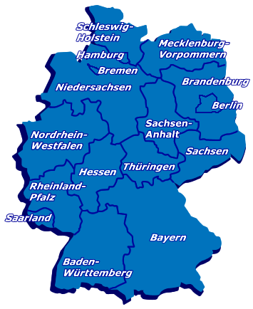 Fensterbauer Deutschlandkarte
