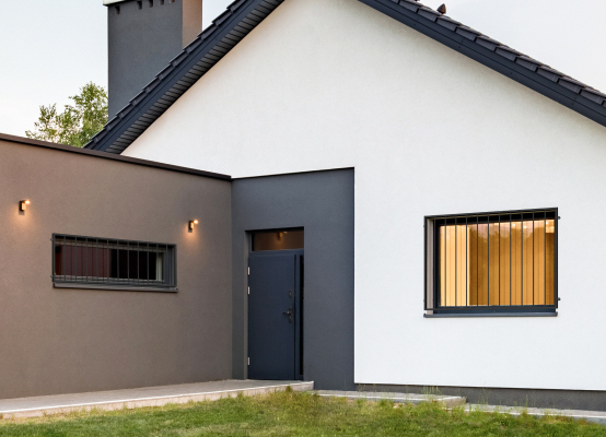 Fenstergitter am Haus Einbausituation Fenstergitter am Haus Einbausituation