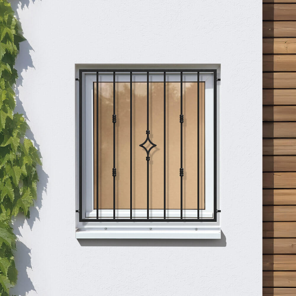 Fenstergitter Hamburg Schwarz