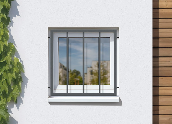 Fenstergitter Anthrazit