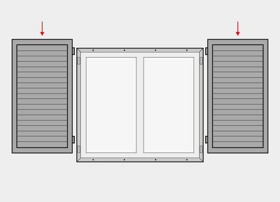 Fensterläden befestigen