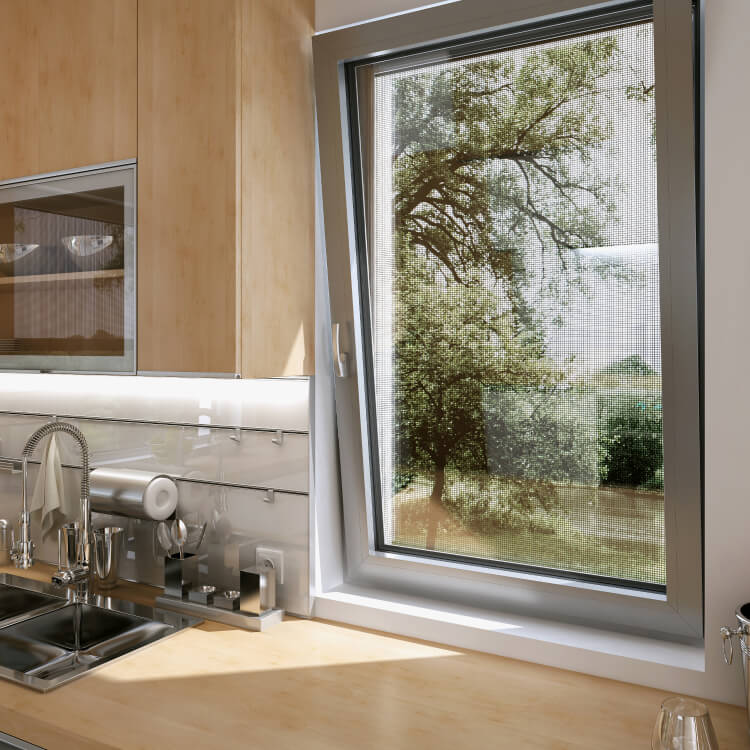 Alufenster Einbausituation Innenansicht