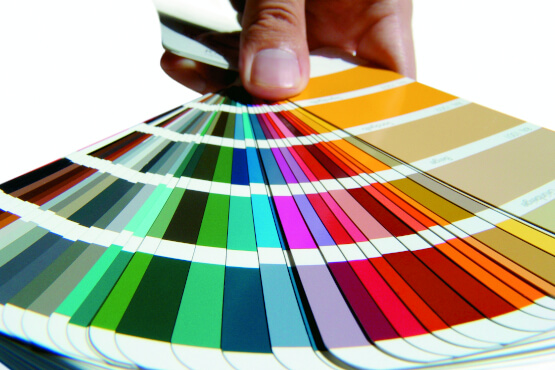 Farbauswahl für zweifarbige Kunststofffenster