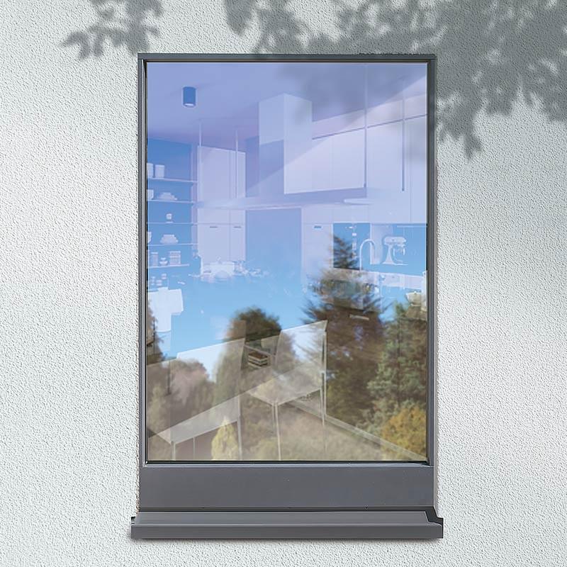 Fenster mit schmalem Rahmen
