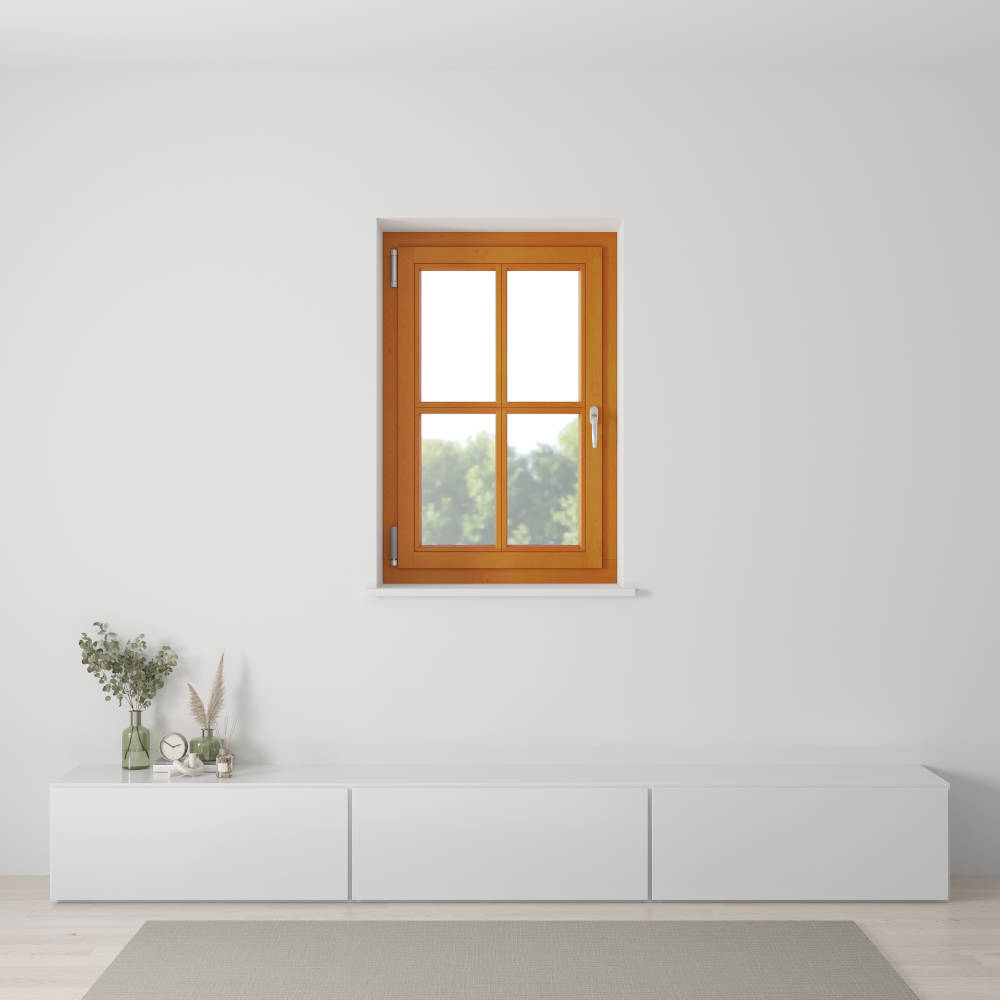 Sprossenfenster Holz-Alu drehkipp Einbausituation innen