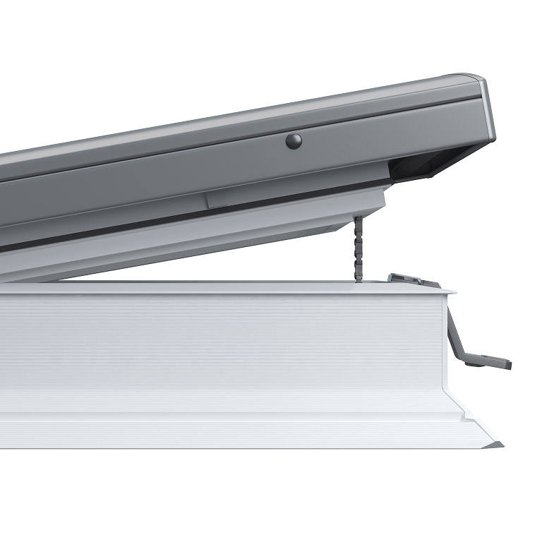 Flachdachfenster elektrisch Öffnung