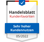 Handelsblatt: „Deutschlands Kundenfavoriten” 2022