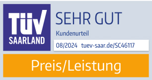 TÜV-Siegel Preis/Leistung