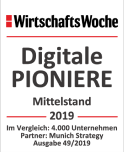 Wirtschaftswoche: „Digitale Pioniere Mittelstand“ 2019