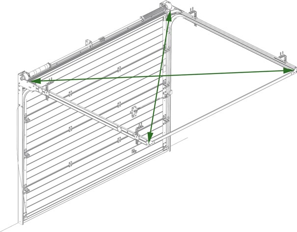 Diagonalen der Deckenkonstruktion abgleichen